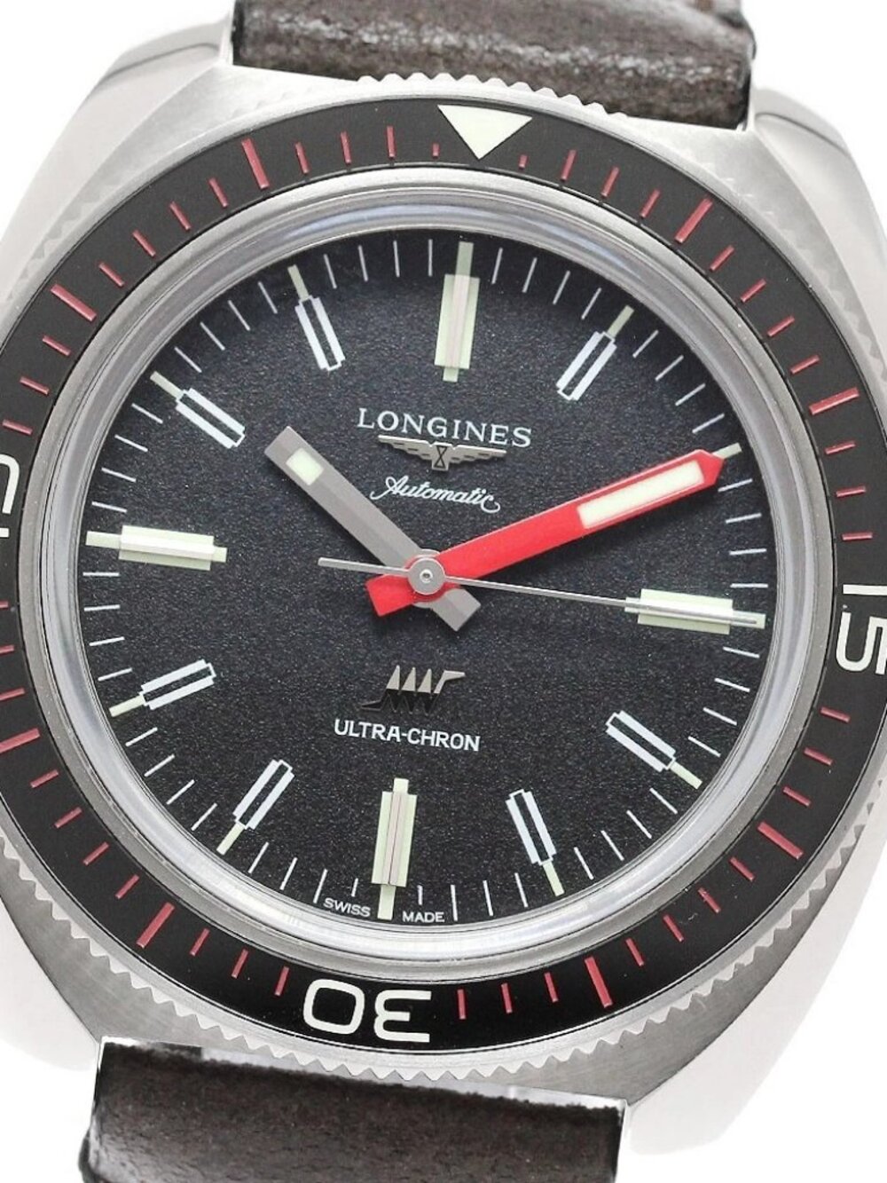 LONGINES Ultracron L2.836.4 Black Dial Automatic Men's Watch_949451